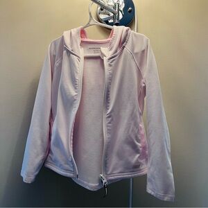 Amazon Essentials Light Pink Hooded Zip-Up Jacket for Girls